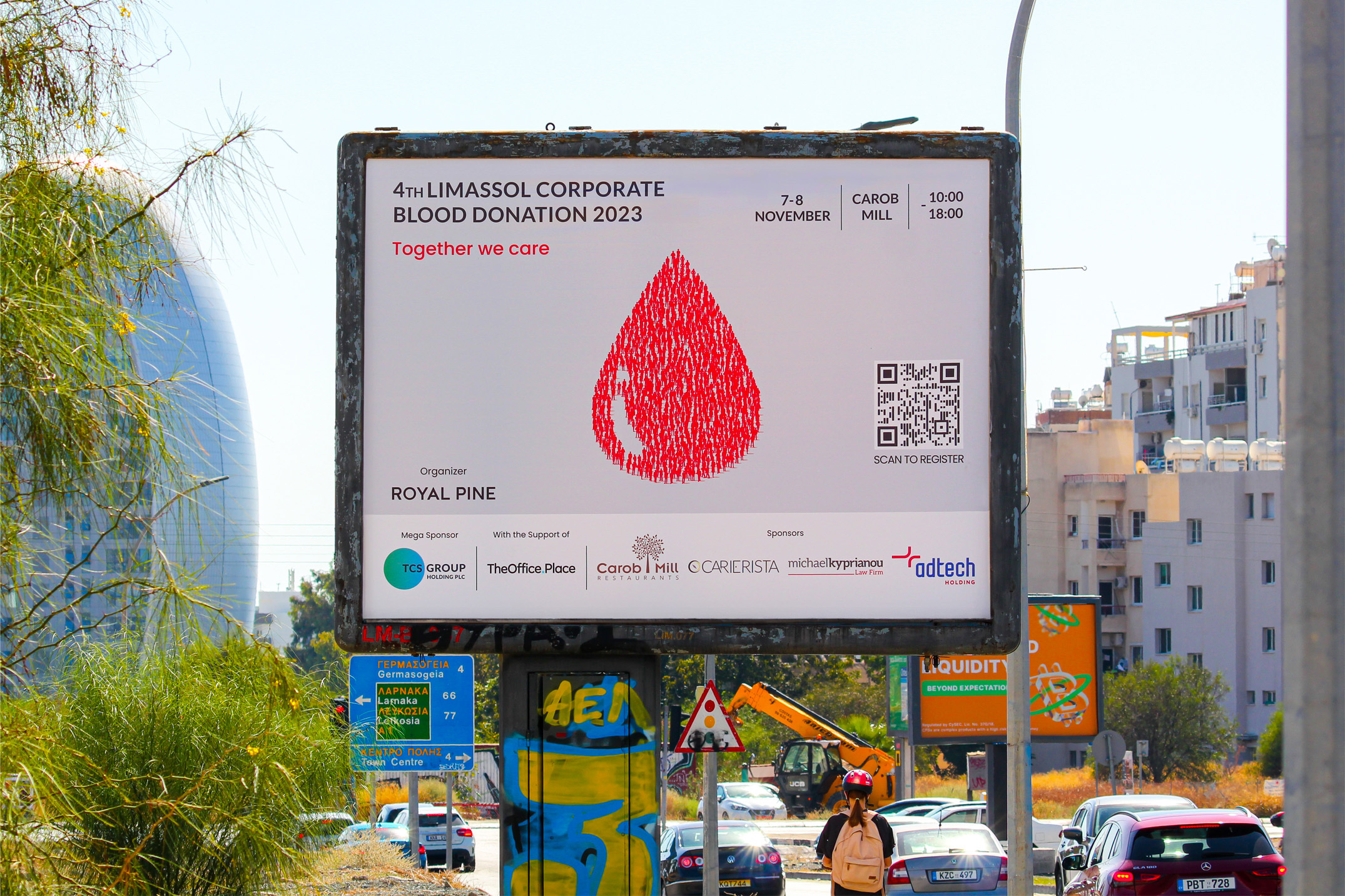 adtech - blood donation billboard